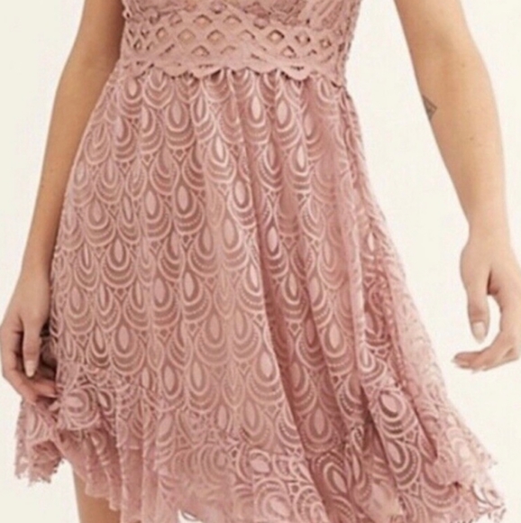 💥 Free People NWT Med Adella Burnout Slip Dress F19M09406 ballet lac… - Picture 6 of 9